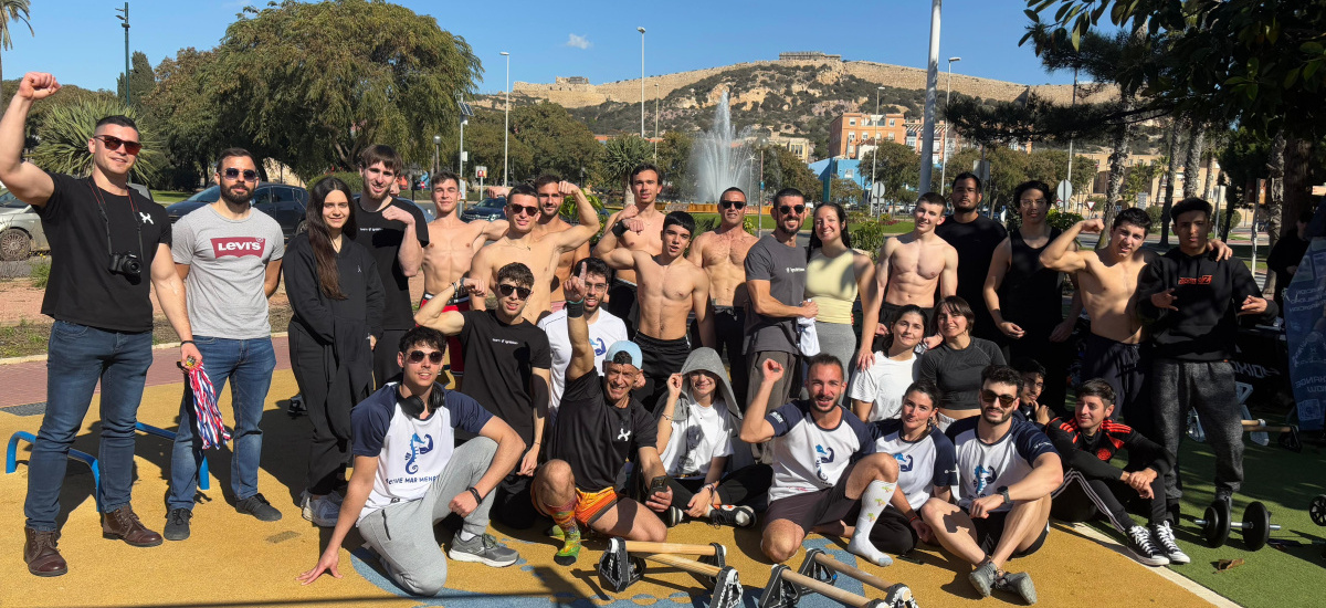 Imagen Estudiantes de la UPCT participan en la primera competición de calistenia de la &#39;Fusion League&#39;